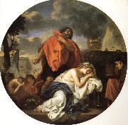 LE BRUN, Charles Jephthah's Sacrifice oil painting on canvas